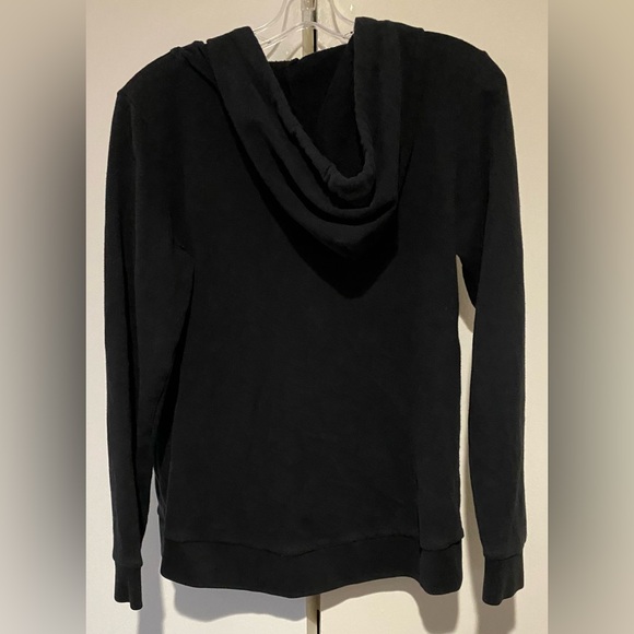 PINK Victoria's Secret Black Hoodie with White Logo - Picture 3 of 3